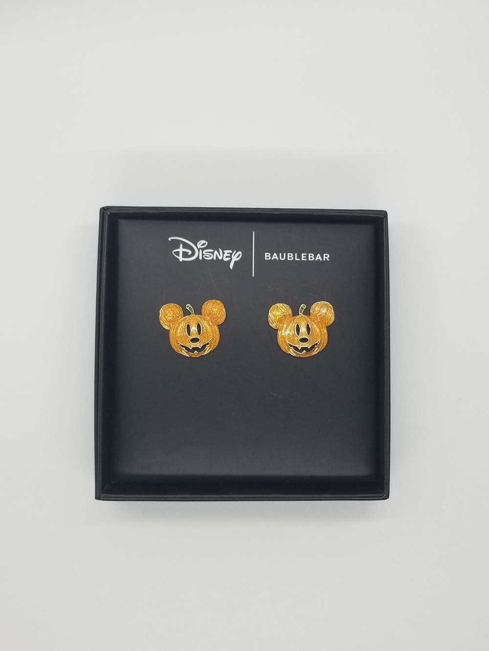 BaubleBar Orange Mickey Jack-O'-Lantern Stud Earrings